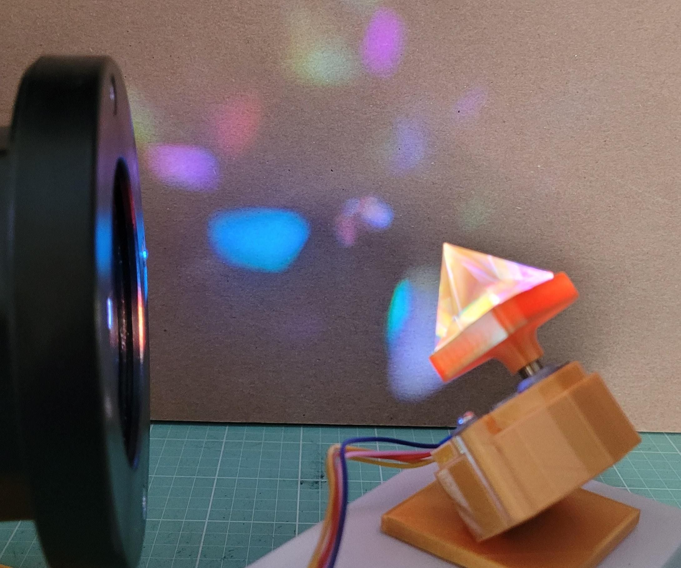 Rainbow Light Refraction Machine: Explore the Spectrum With Arduino & Tinkercad!