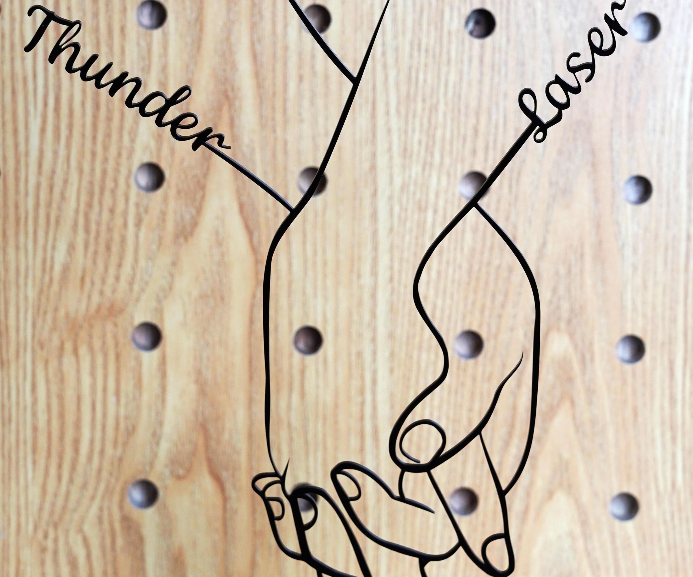 How to Make a Hand-in-Hand Acrylic Decor With Laser Machine