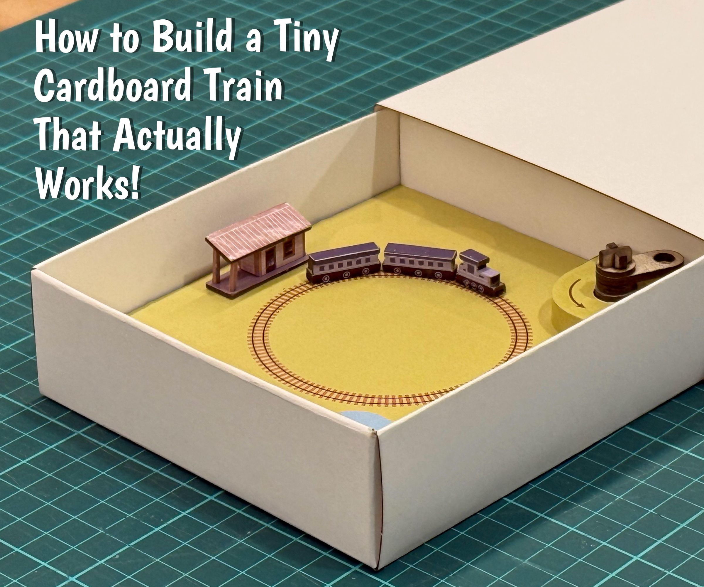 How to Build a Tiny Cardboard Train That Actually Works!