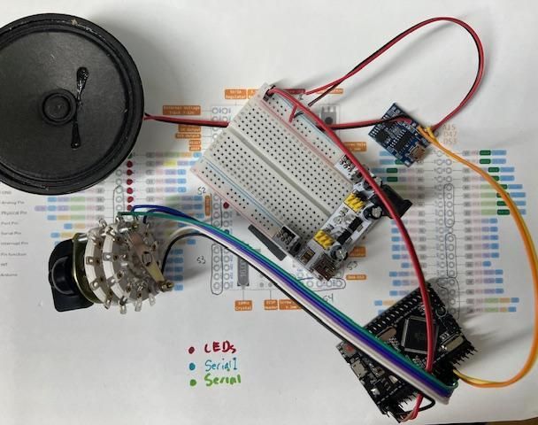 JR6001 MP3 Module Controlled by Arduino