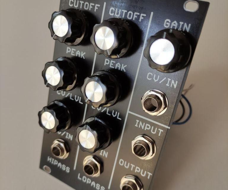 Band Pass Resonant Filter and Amplifier Module for DIY Synthesizer