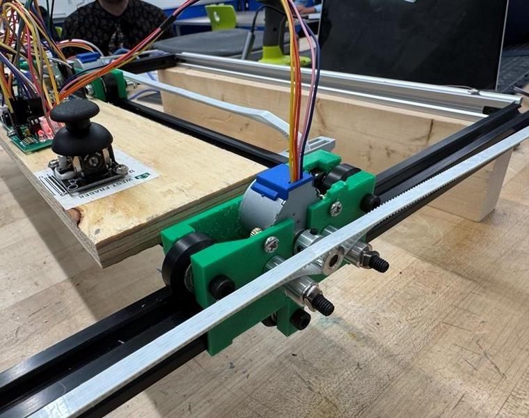 Aluminum Extrusion 3D Printed Gantry