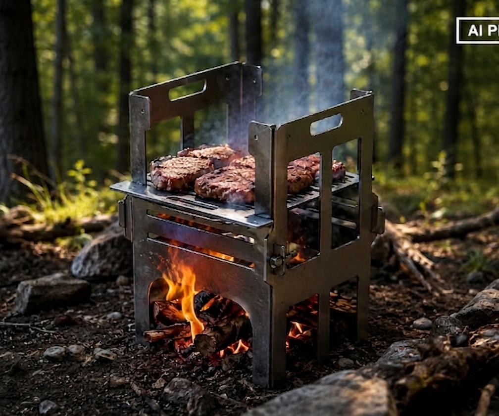 WILDFOLD BARBECUE (Design Ready to Manufacture +AI Render)