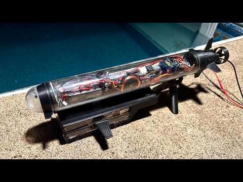 Raspberry Pi x ESP-32: Wi-Fi Controlled Autonomous Submersible With HSV Color-Based Object Avoidance