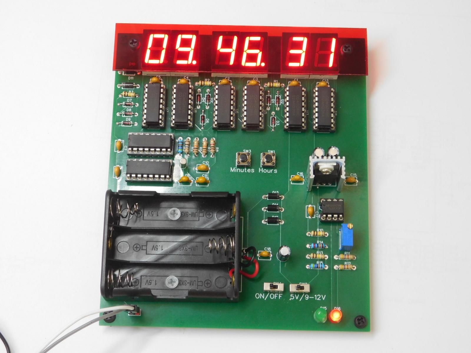 24 Hour Digital Clock (non Microcontroller) Version II