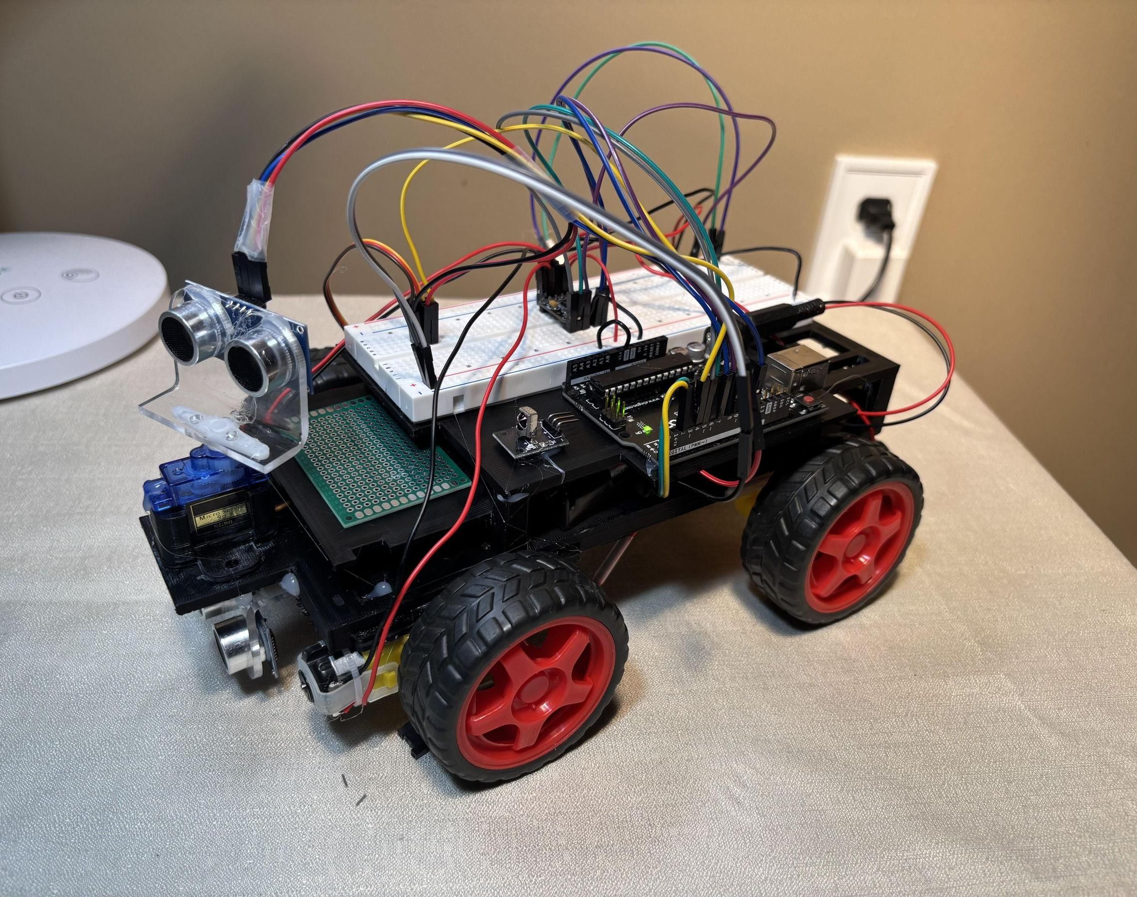 Autonomous Dynamic Sensor RC Automobile - an Arduino Project