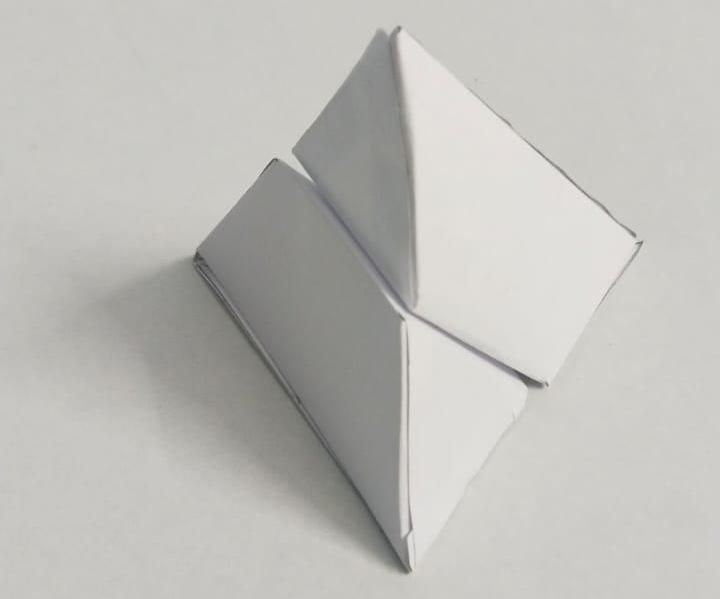 2 Part Tetrahedron Puzzle Made From Paper