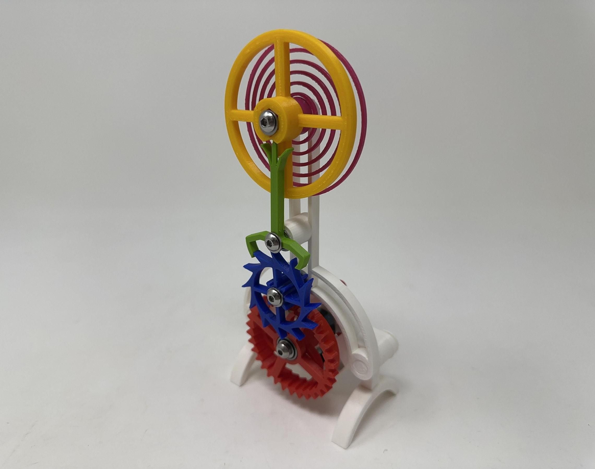 A Mostly 3D Printed Escapement Mechanism