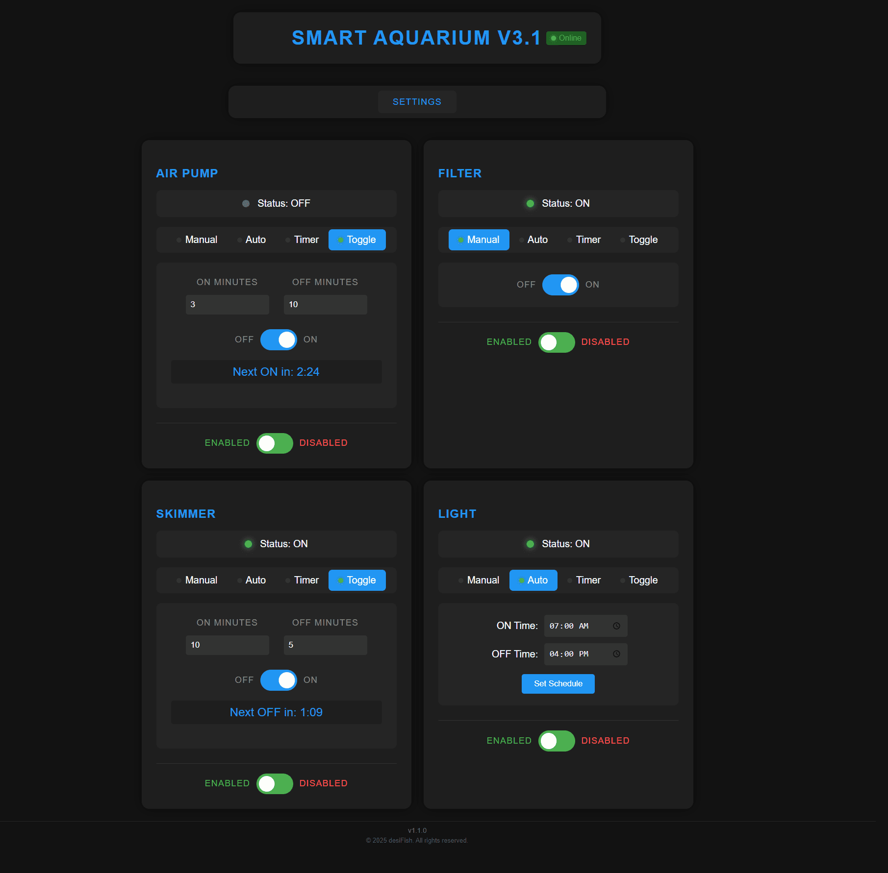 Smart Aquarium V3.1