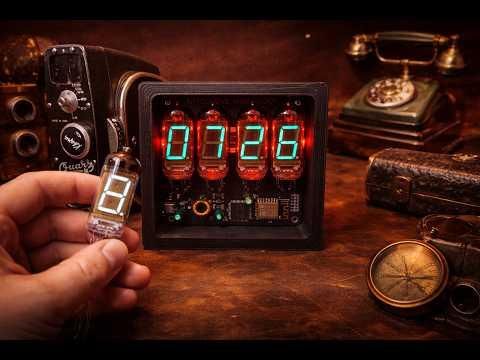 ARTCLUSIVE NCL-2 Nixie Clock: Time & Weather.DIY Wi-Fi Clock on IV-11 Tubes.