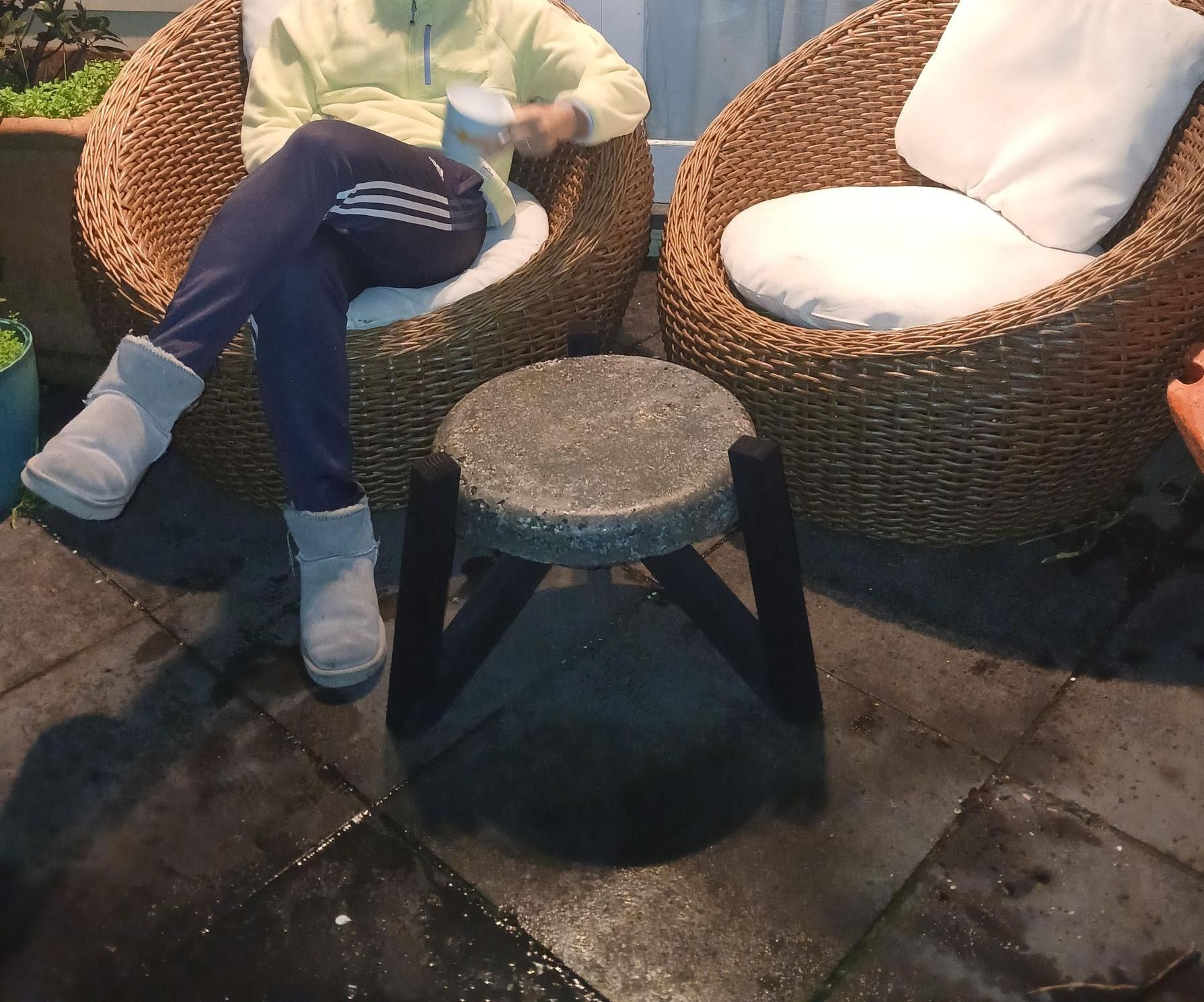 Outdoor Concrete Coffee Table