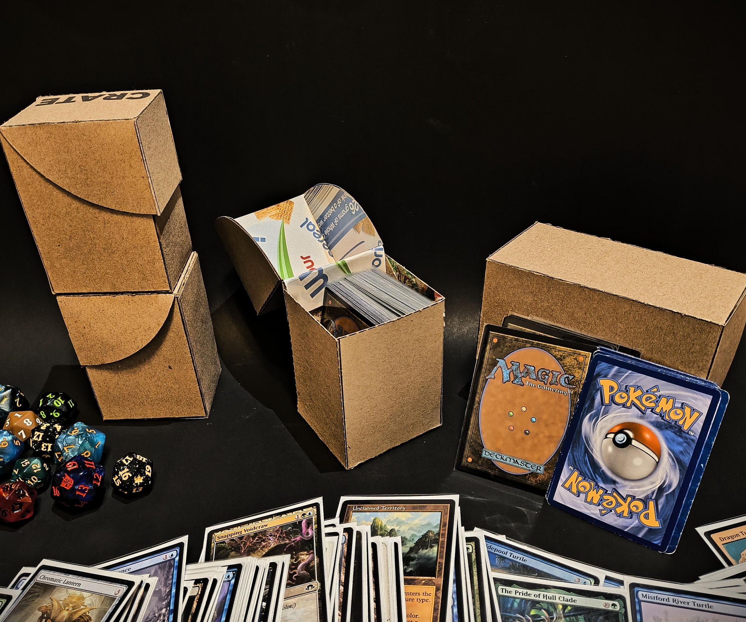 Deck Box From Cereal Box Cardboard for Trading Game Cards Including MTG and Pokemon