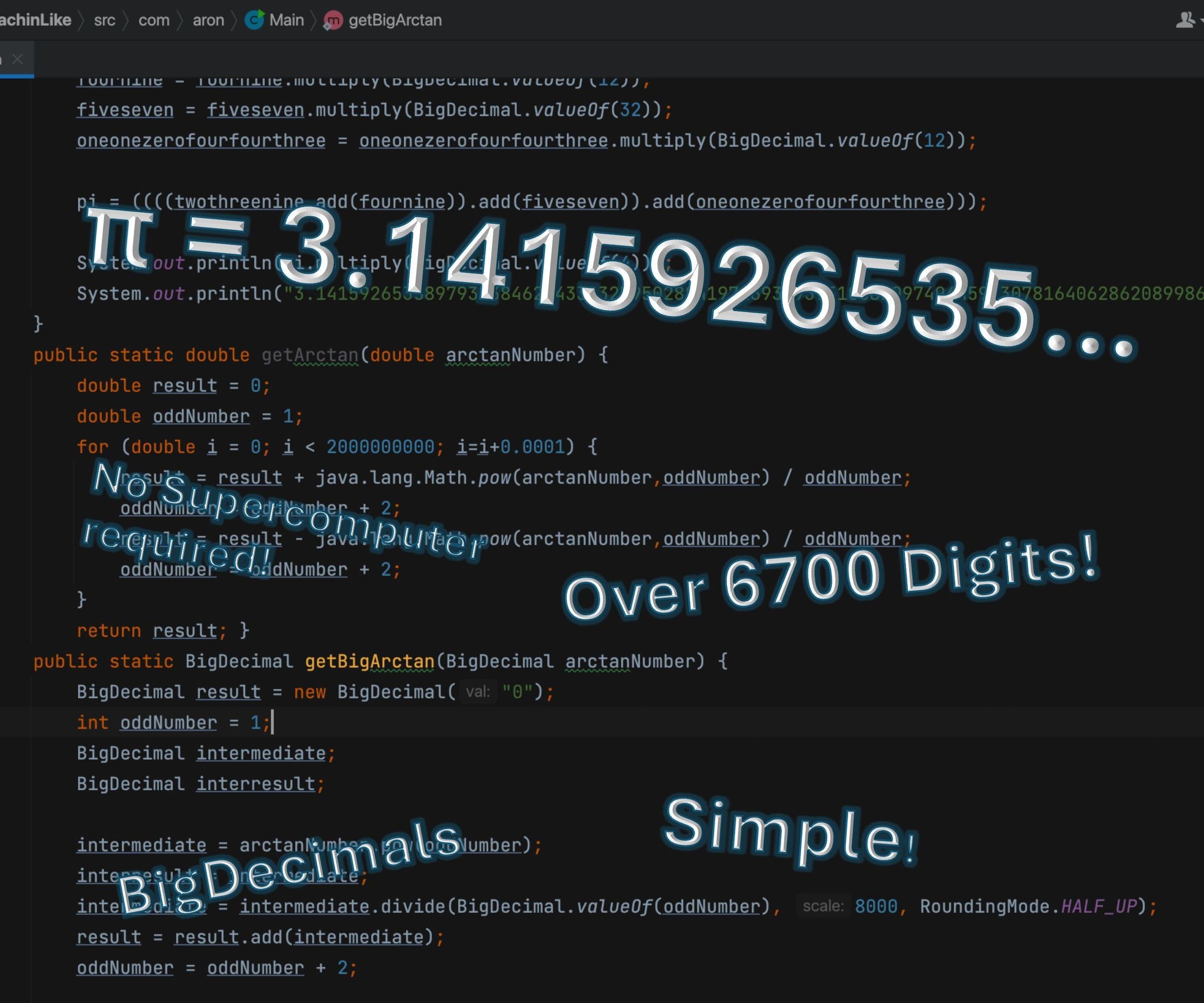 Calculate Pi in Java!