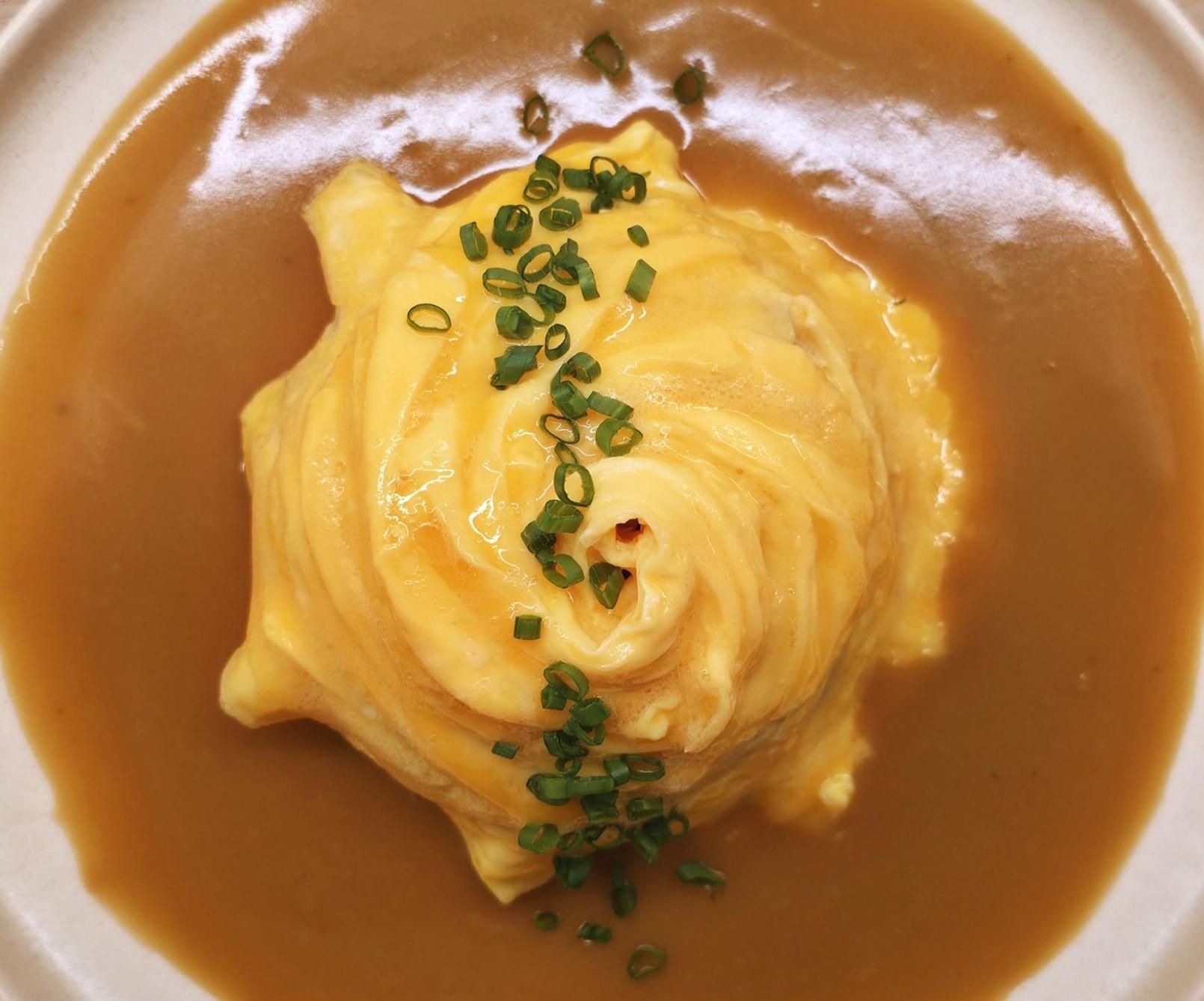 Tornado Omelette With Fried Rice & Gravy