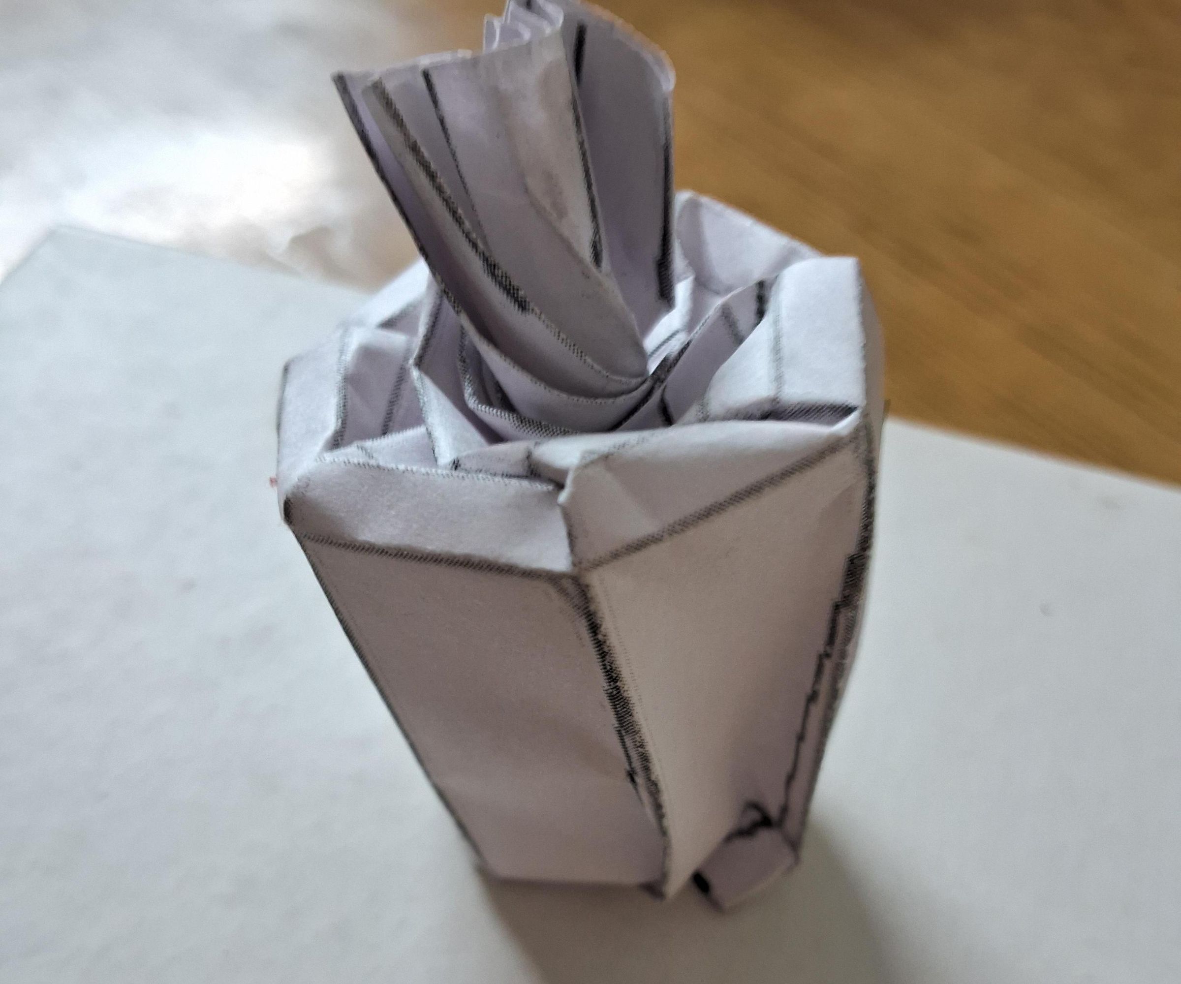 Origami Pleated Apple