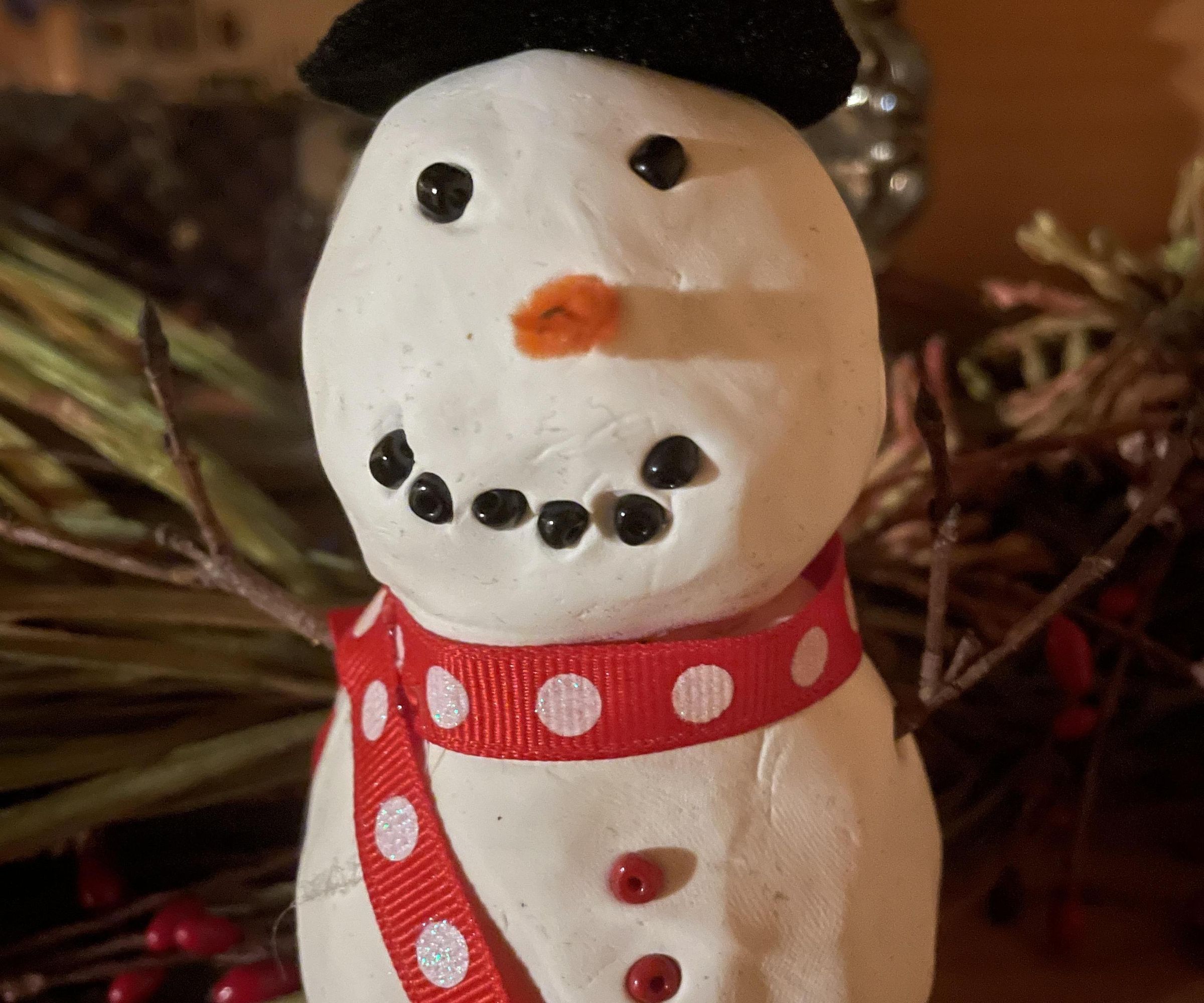 3D Snowman Sculpture