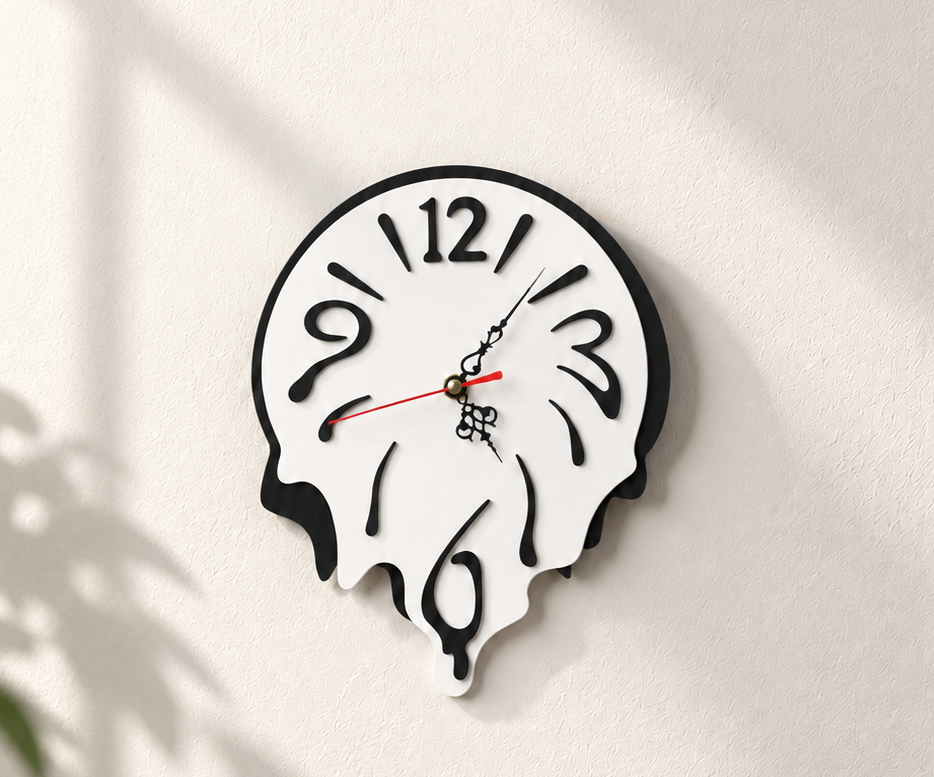 DIY Laser-Cut Melting Clock