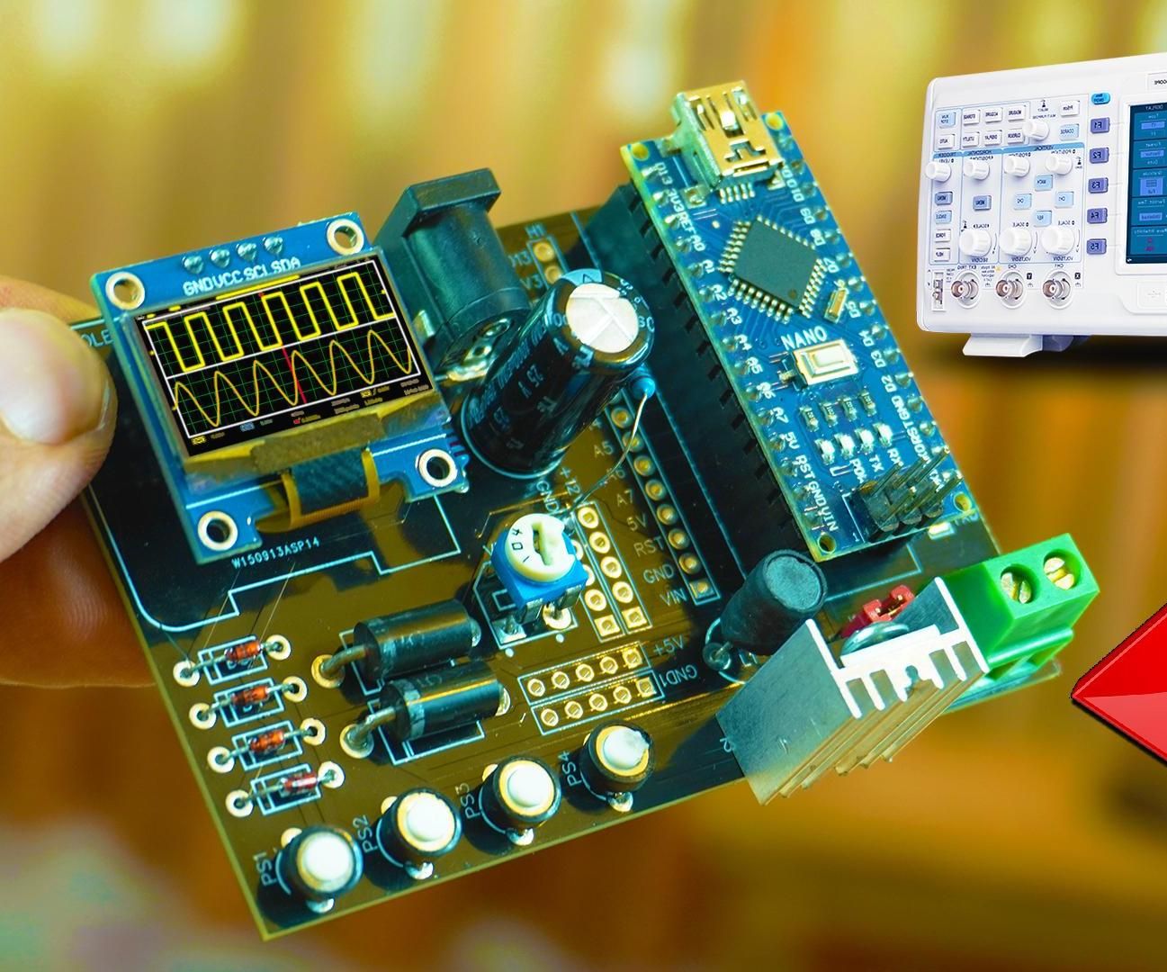 Build Your Own Arduino Nano Based DIY Oscilloscope With OLED Display – Complete Guide