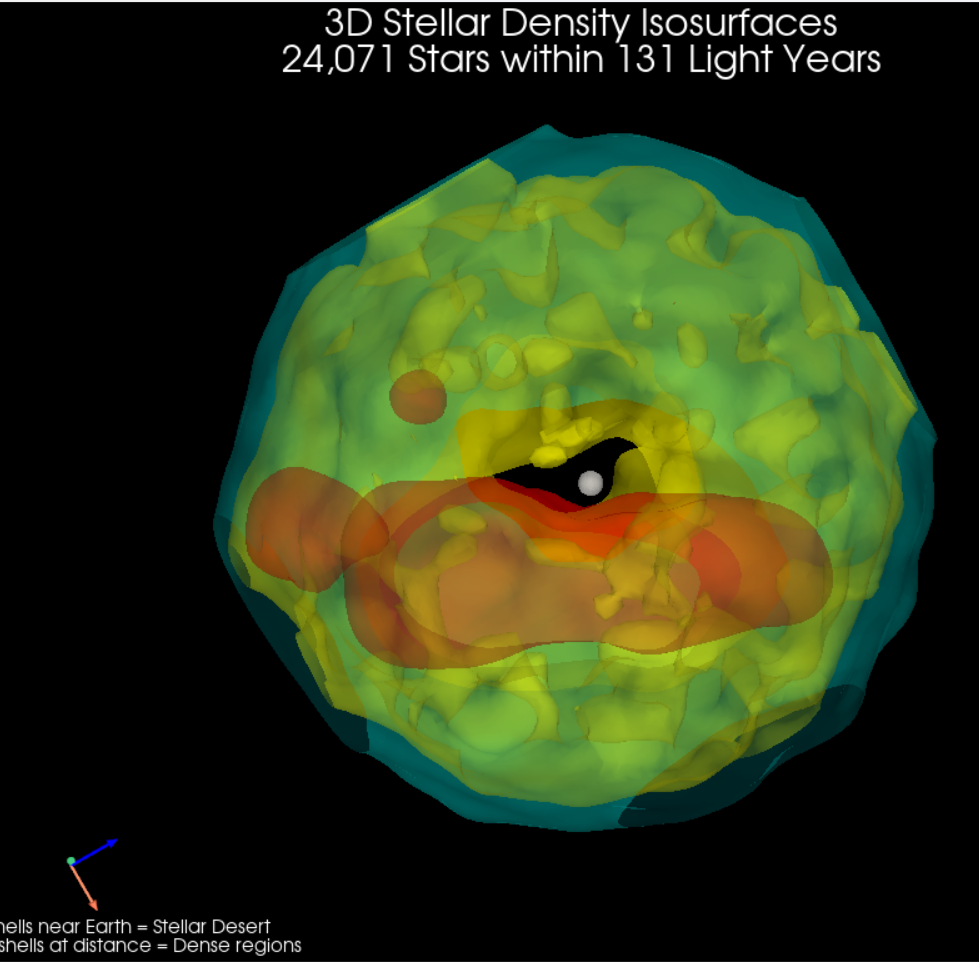 3D Isosurface Sphere of 24,000 Stars Using Python and Claude.ai
