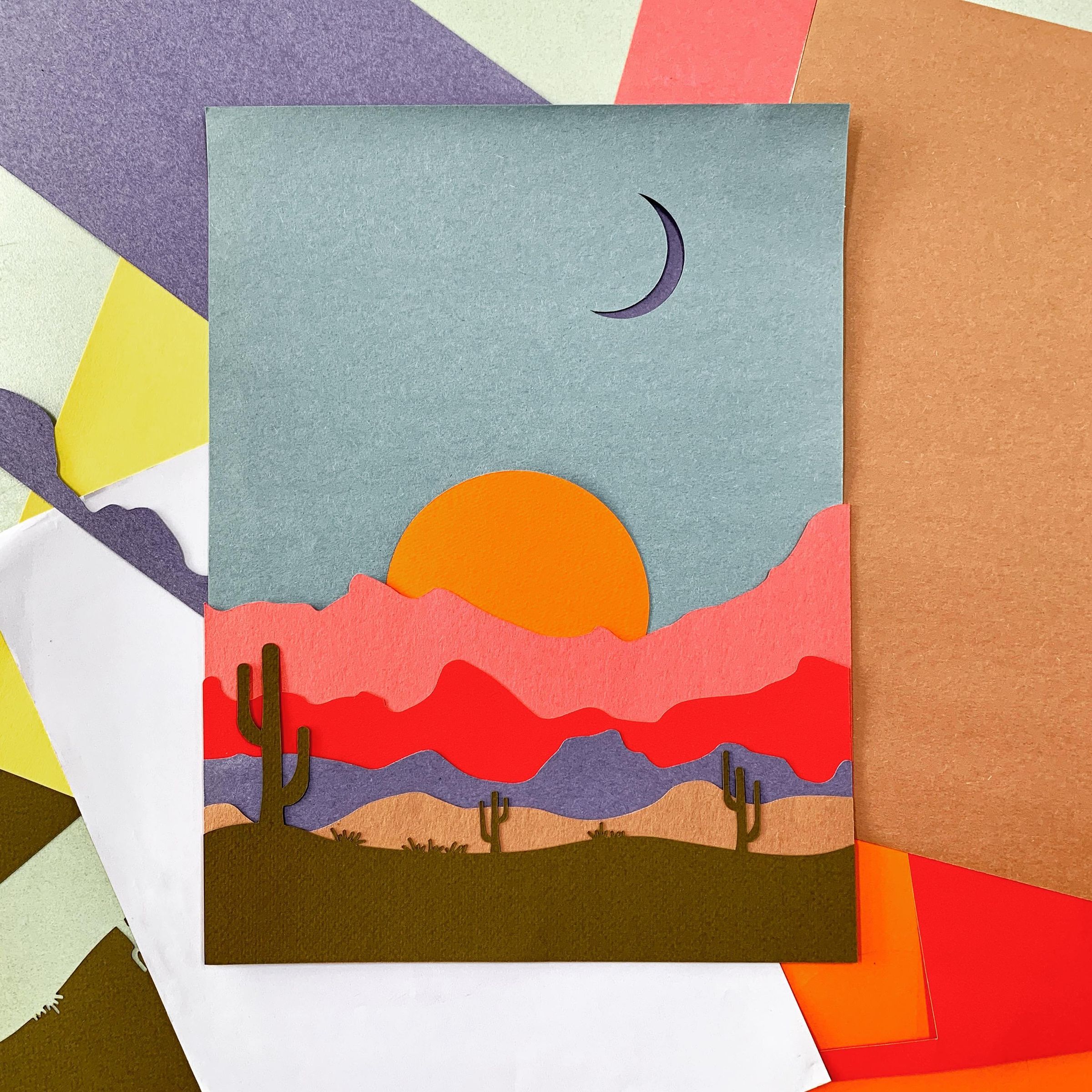 Layered Landscape With the Cricut Explore Air
