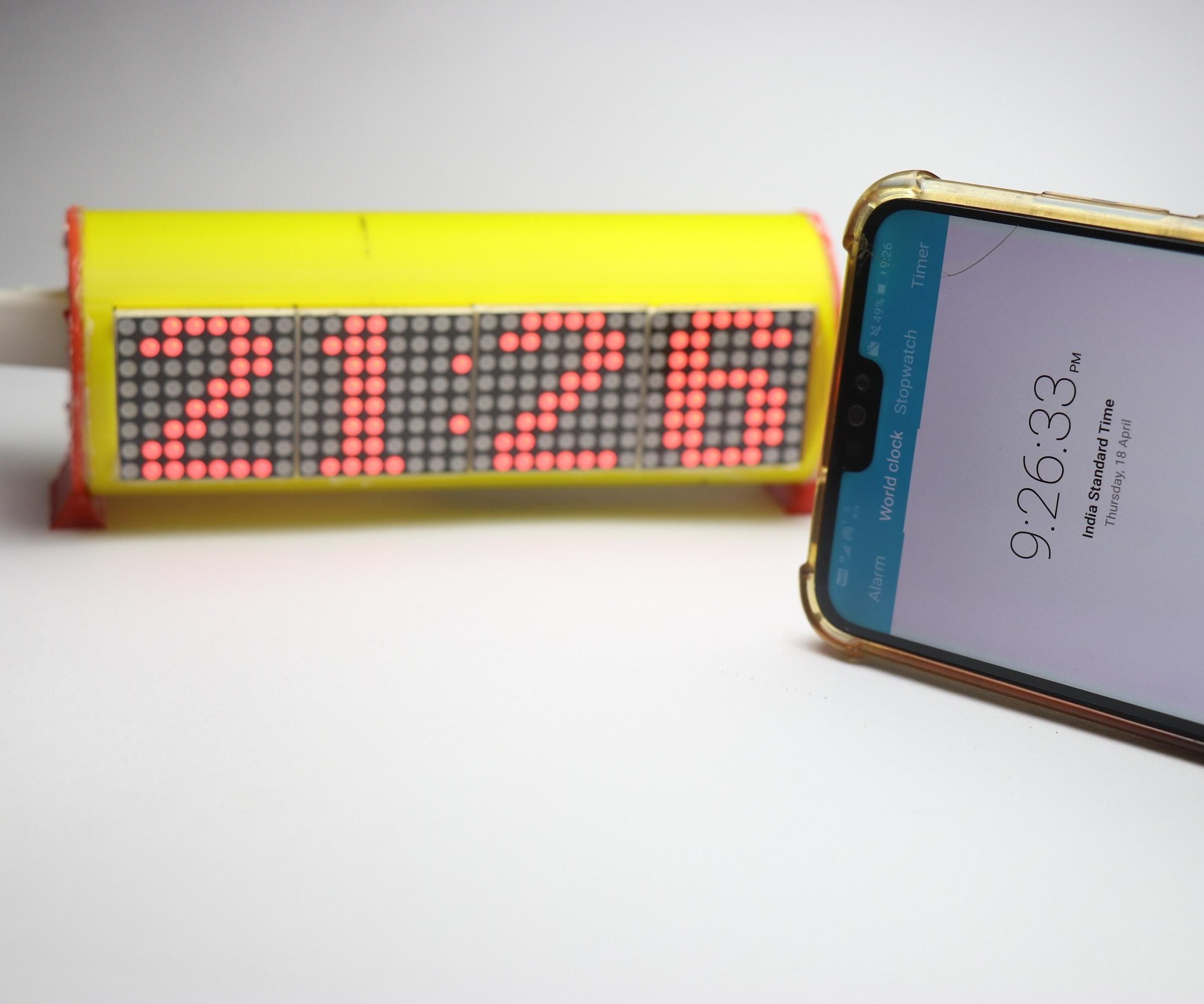 3D Printed Wi-Fi Clock With Real Time