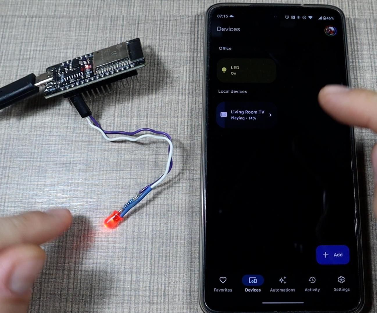Voice Controlled LED With ESP32, Arduino Cloud and Google Assistant