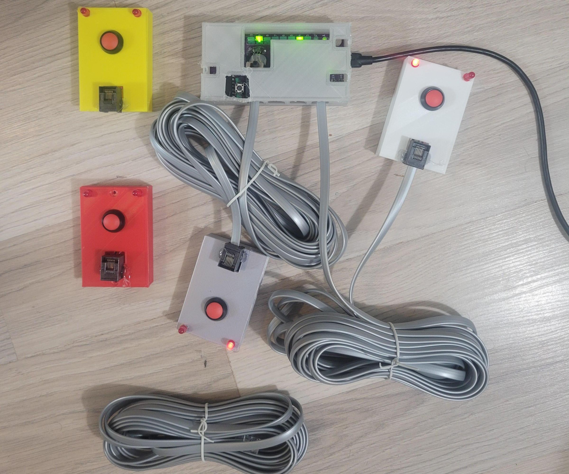 4 Person Wired Buzzer Game From Scratch