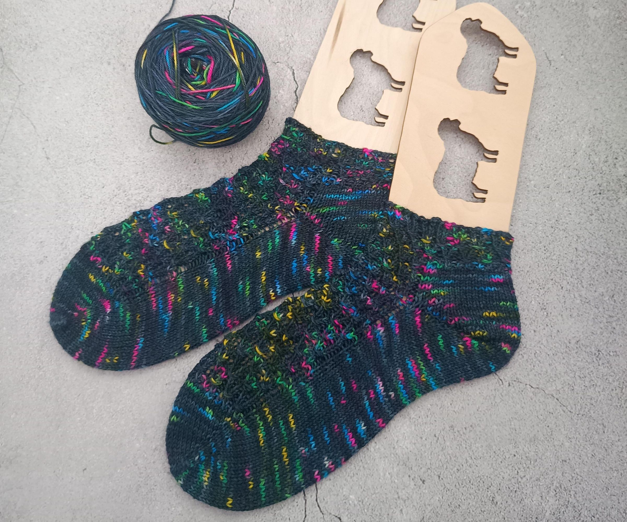 Knitted Sock Foot for Crocheters