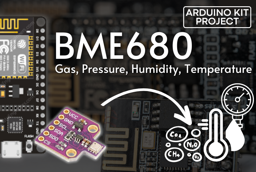 ESP8266 NodeMCU and BME680 Sensor Tutorial: Read Gas, Pressure, Humidity, Temp