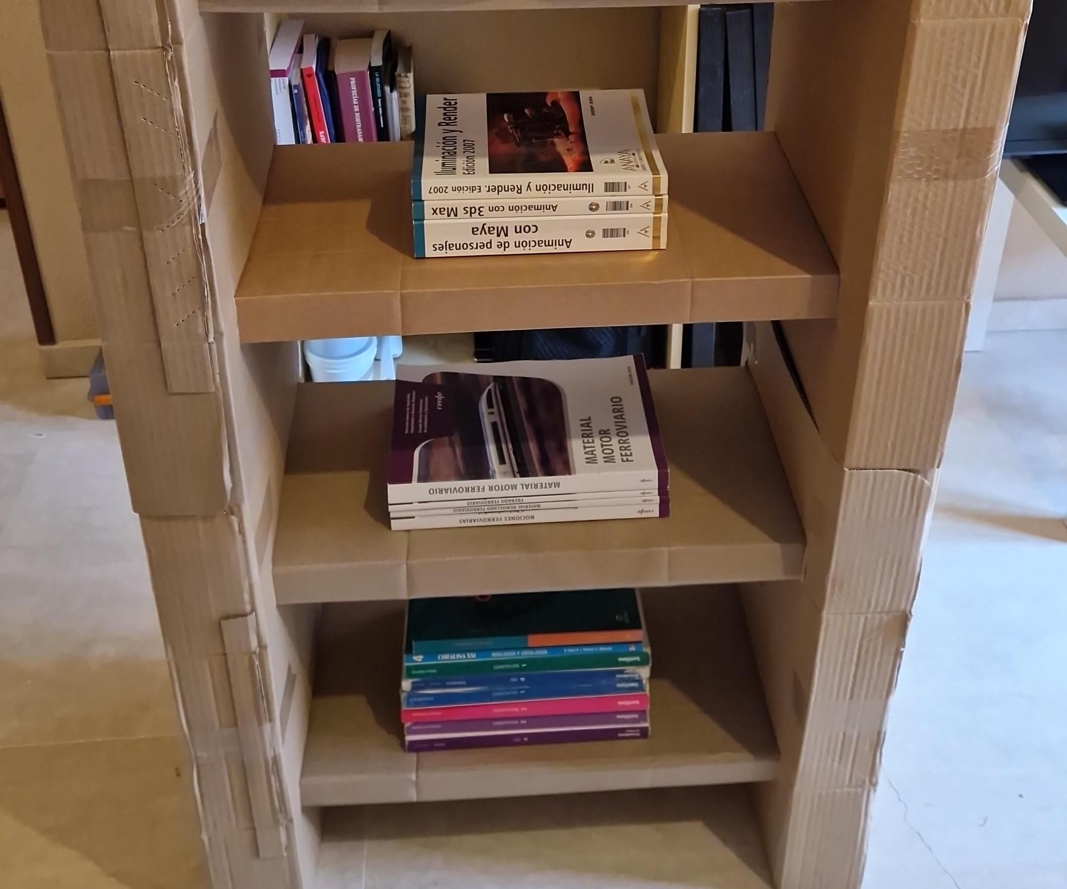 Modular Cardboard Shelves