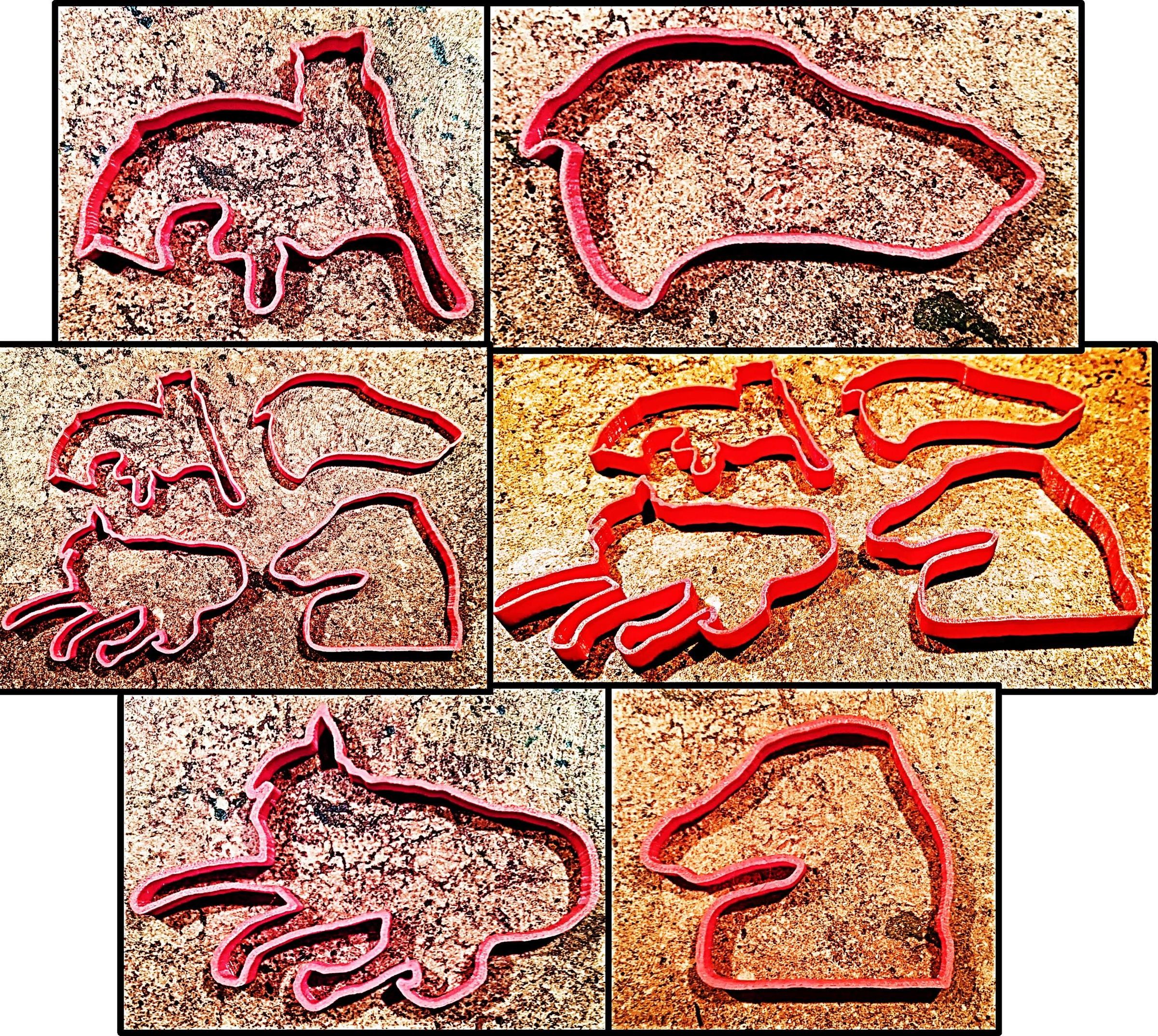3D Design & Print Custom Cookie Clay Play-Doh Cutters Stamp Press Mold Dog Pet Animal Picture Photo