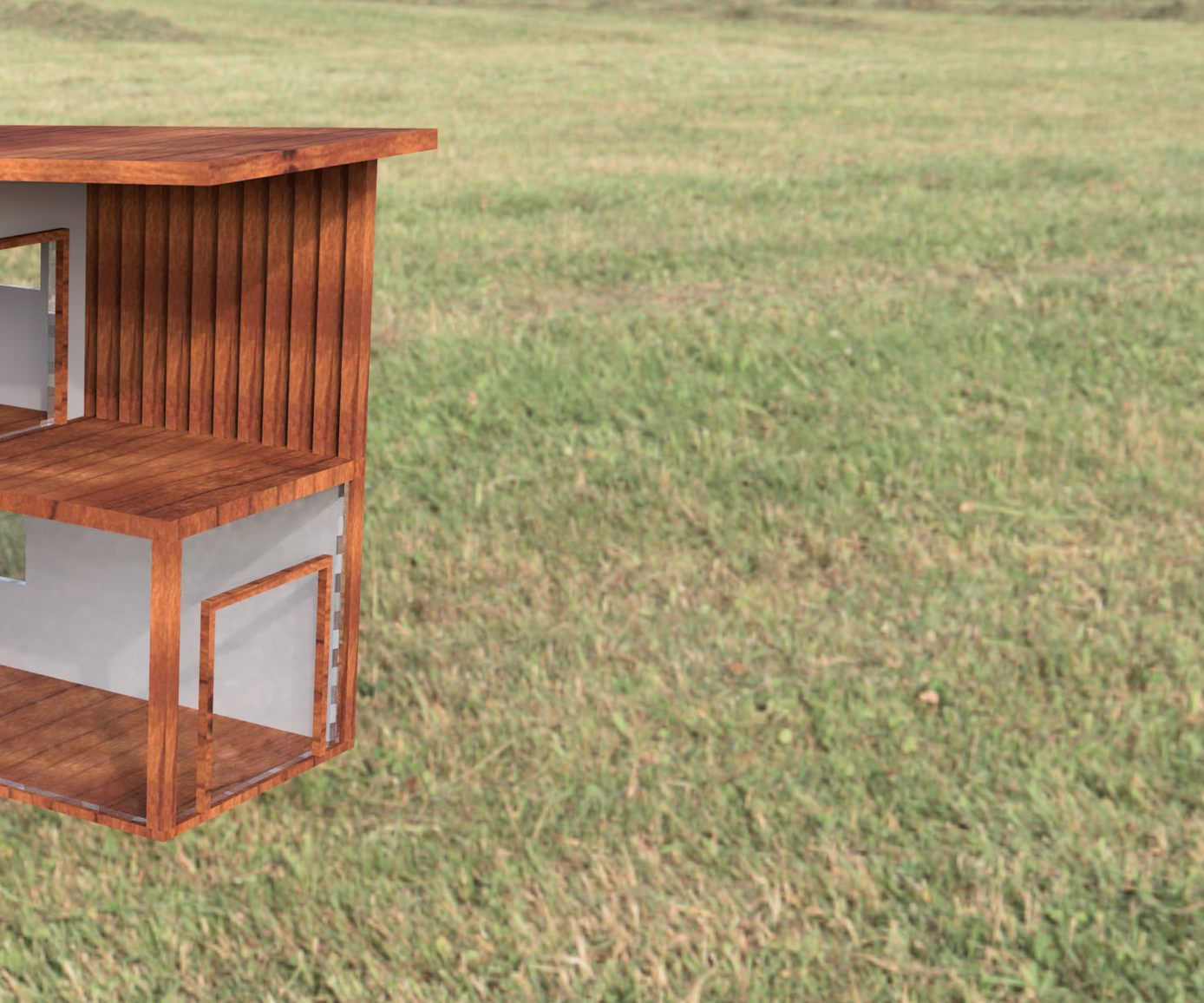 Compact House Architectural Model