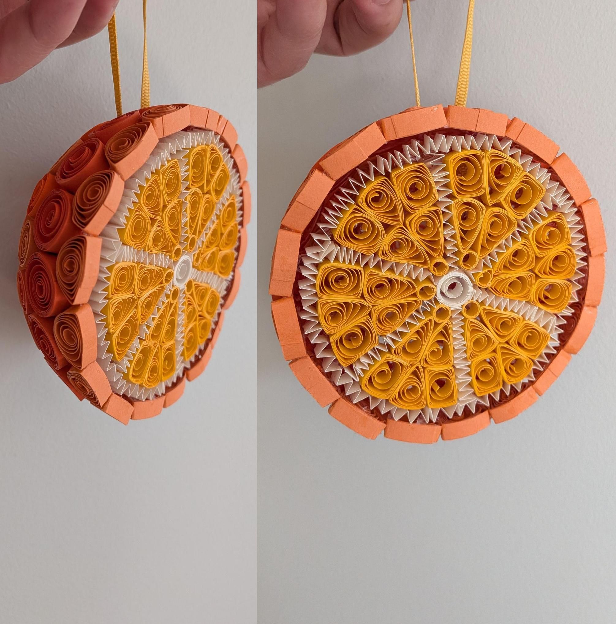 Quilled Orange Ornament