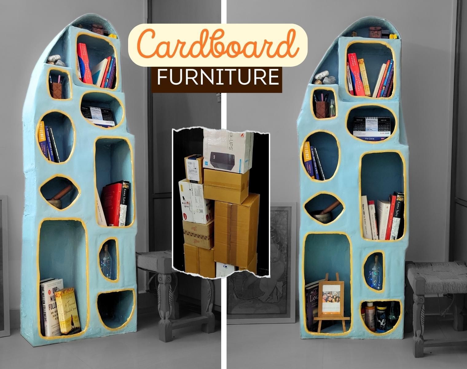 Transform Your Space - DIY Display Organizer Using Recycled Cardboard Boxes!