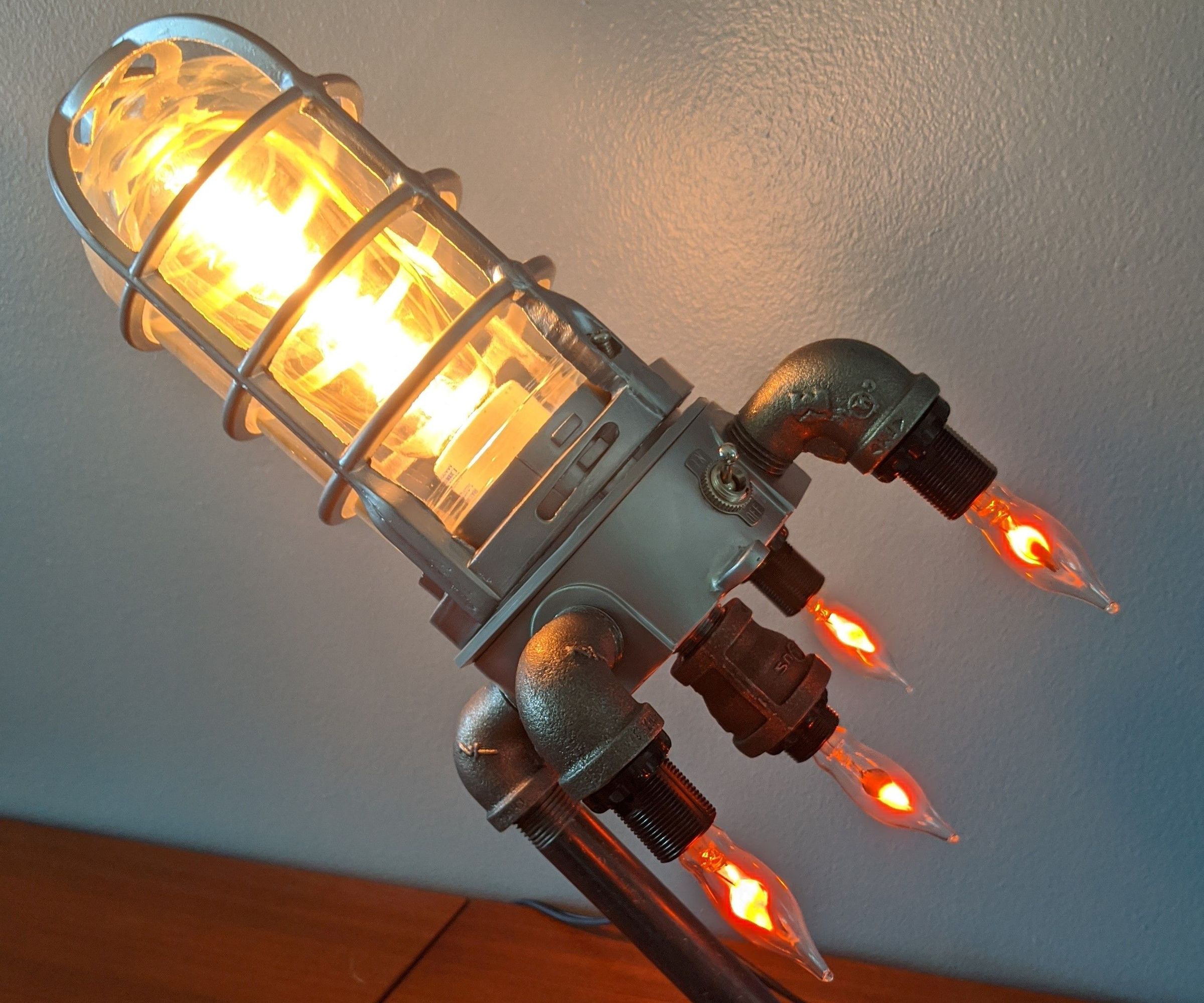 Rocket Ship Lamp 
