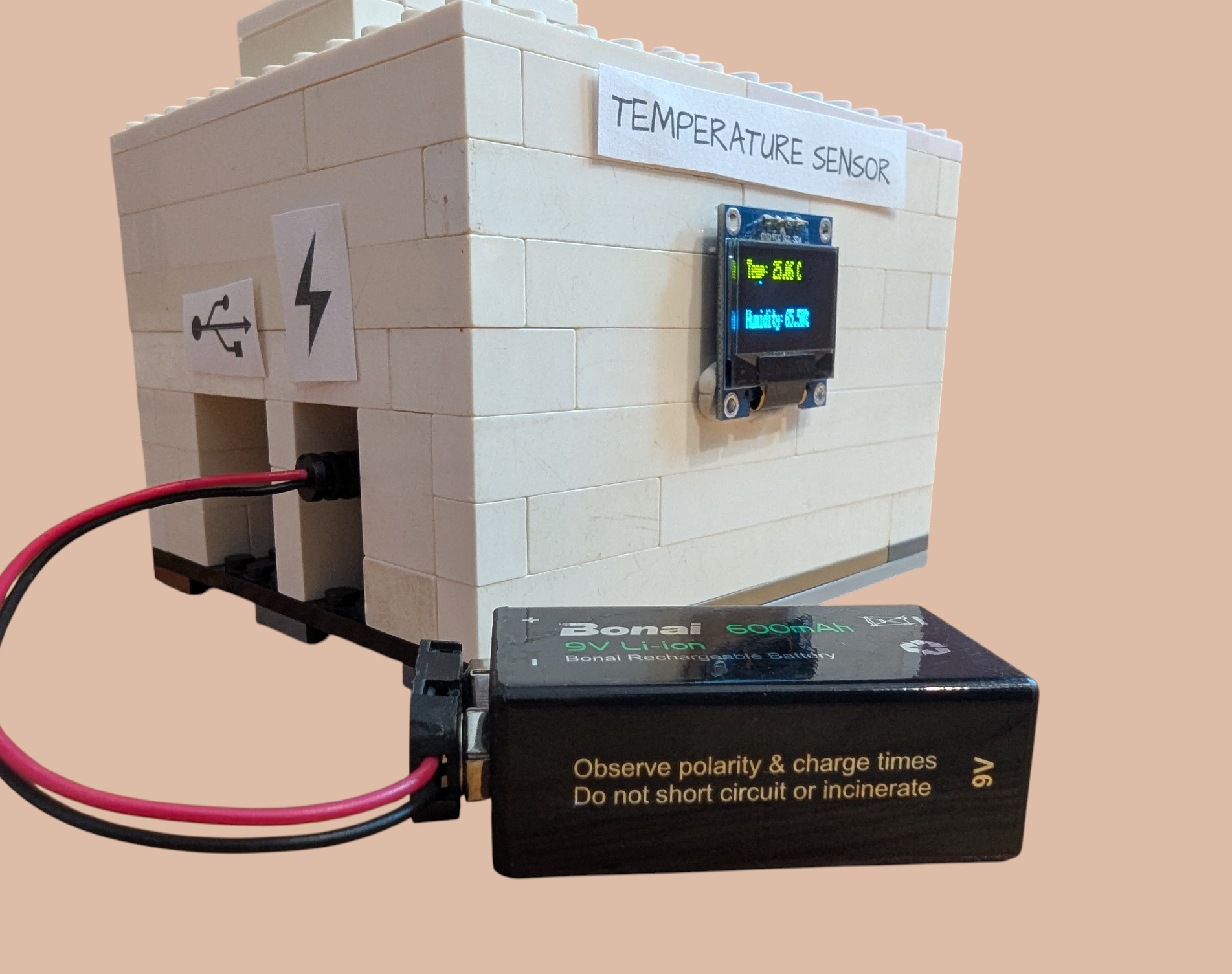 Arduino Temperature Sensor System With OLED Screen