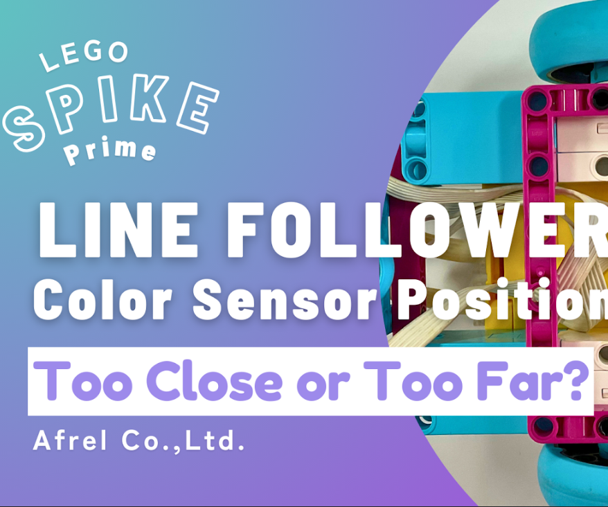 LEGO SPIKE Prime Finding the Best Color Sensor Position for Line Following Robots
