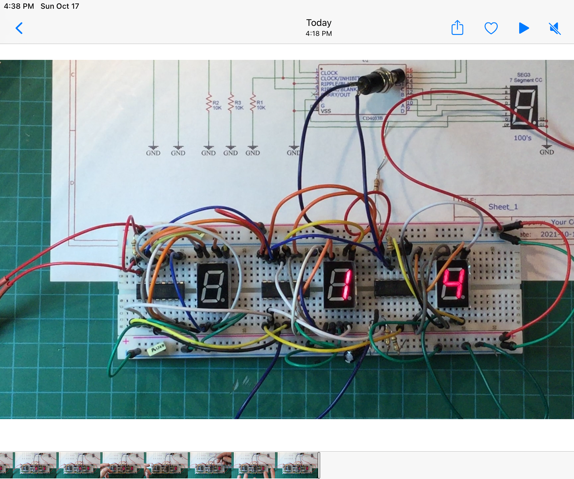 CD4033 Decade Counter With Ripple Blanking