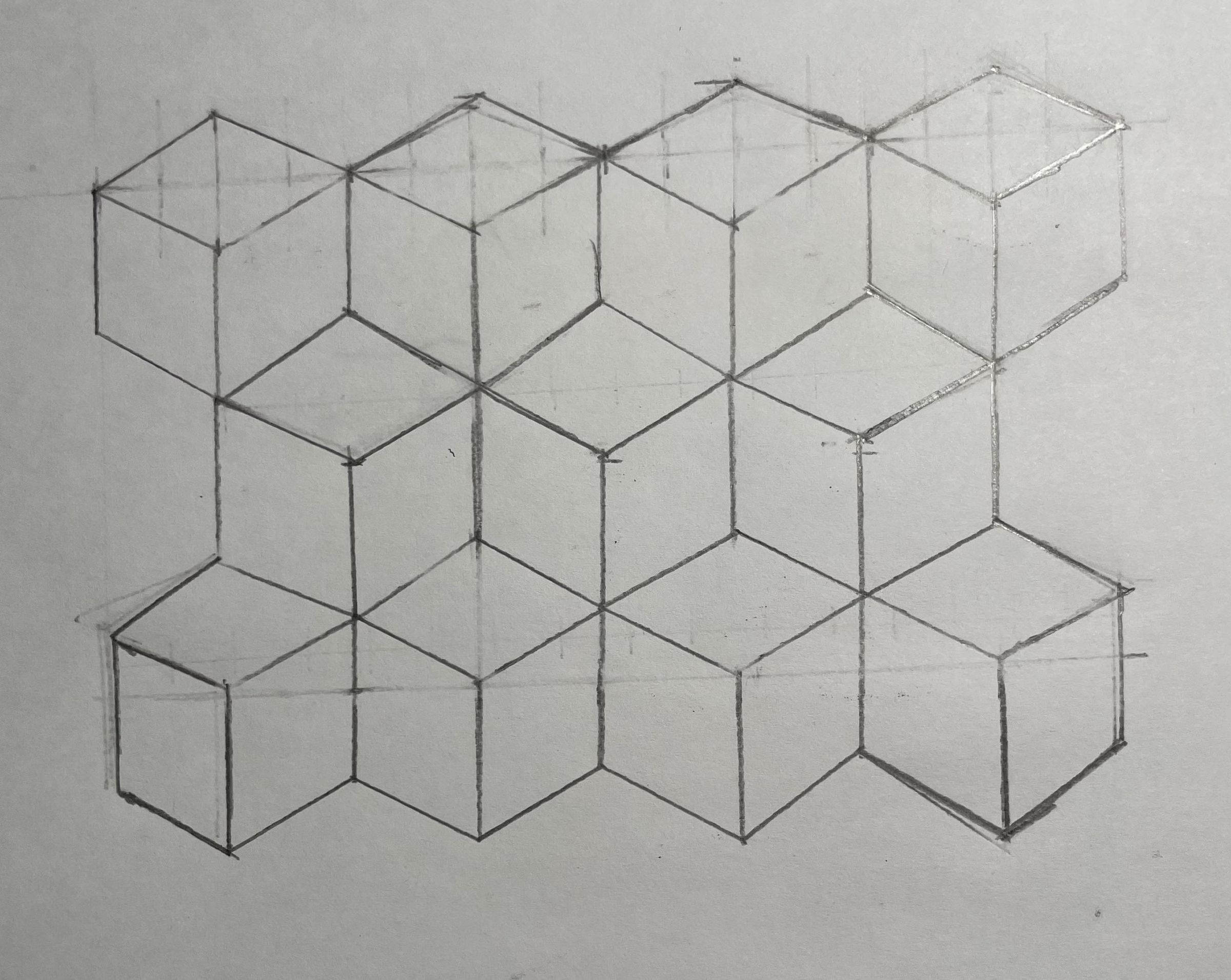 Cool 3D Cube Pattern