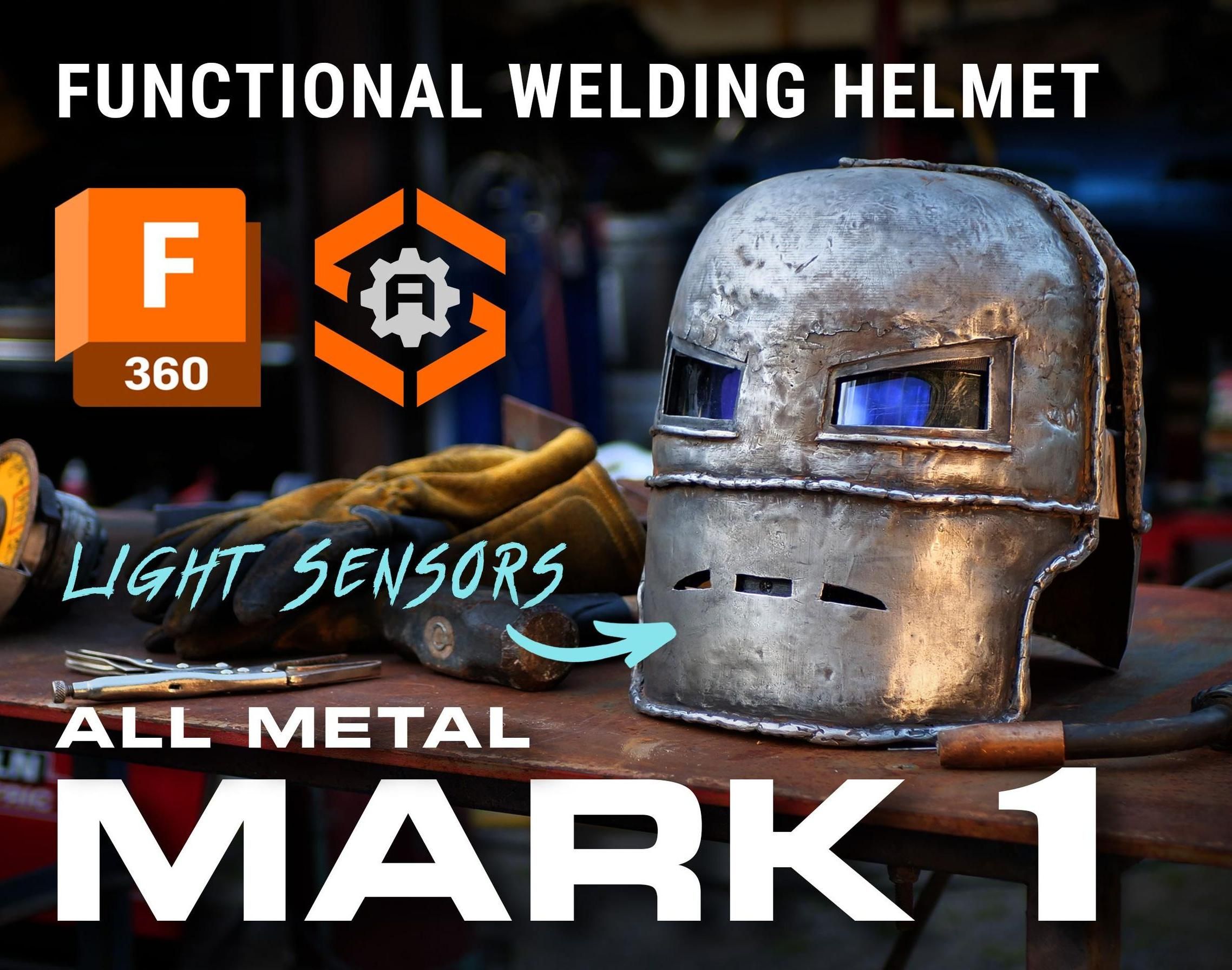 Metal Iron Man Mark 1 Welding Helmet (Fully Functional)