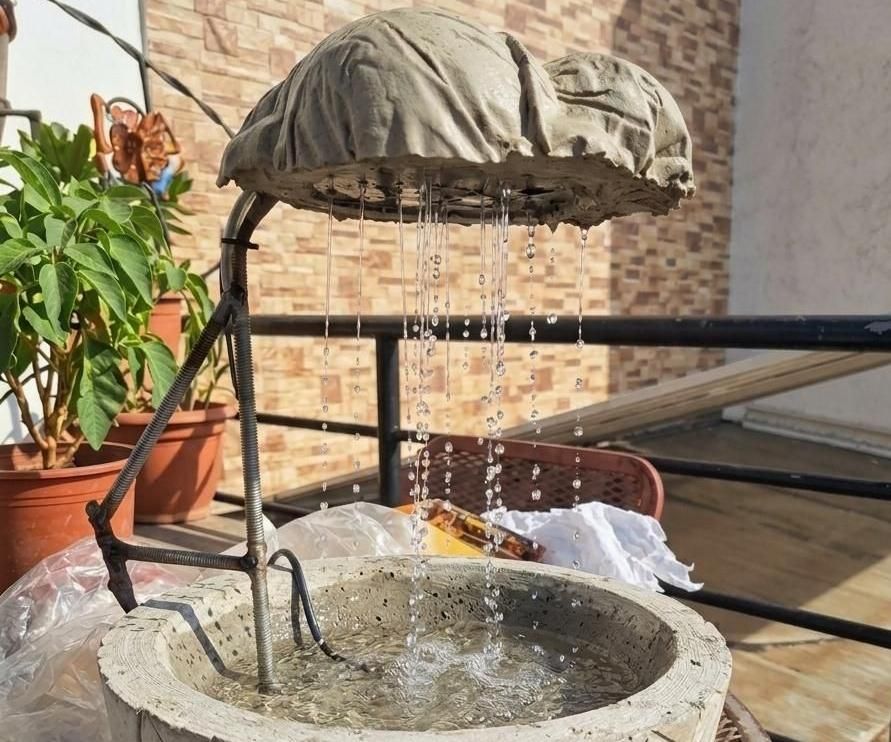 Concrete Rain — a Concrete Cloud That Rains