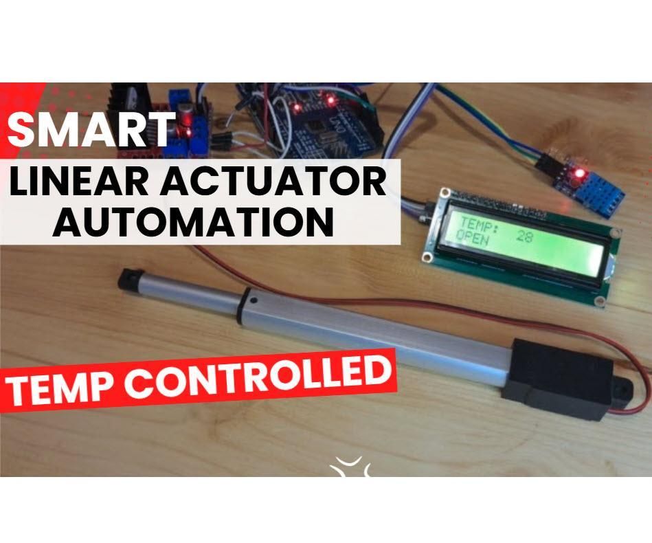 Set Temperature, Actuator Responds – Arduino LCD Shows Live Temp & Status