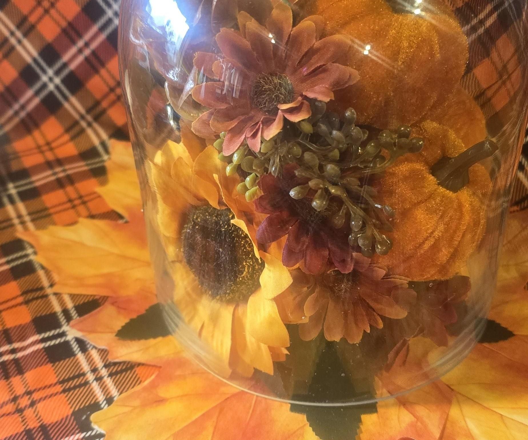 Halloween Faux Flower Cloche