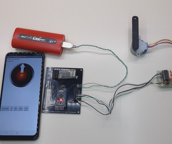 Stepper Motor Control X Bluetooth and App