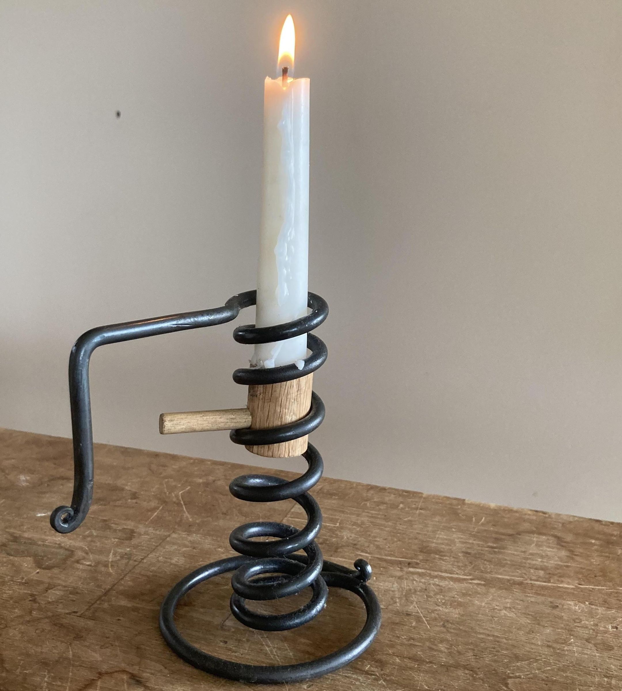 Hand Forged Courting Candle Holder