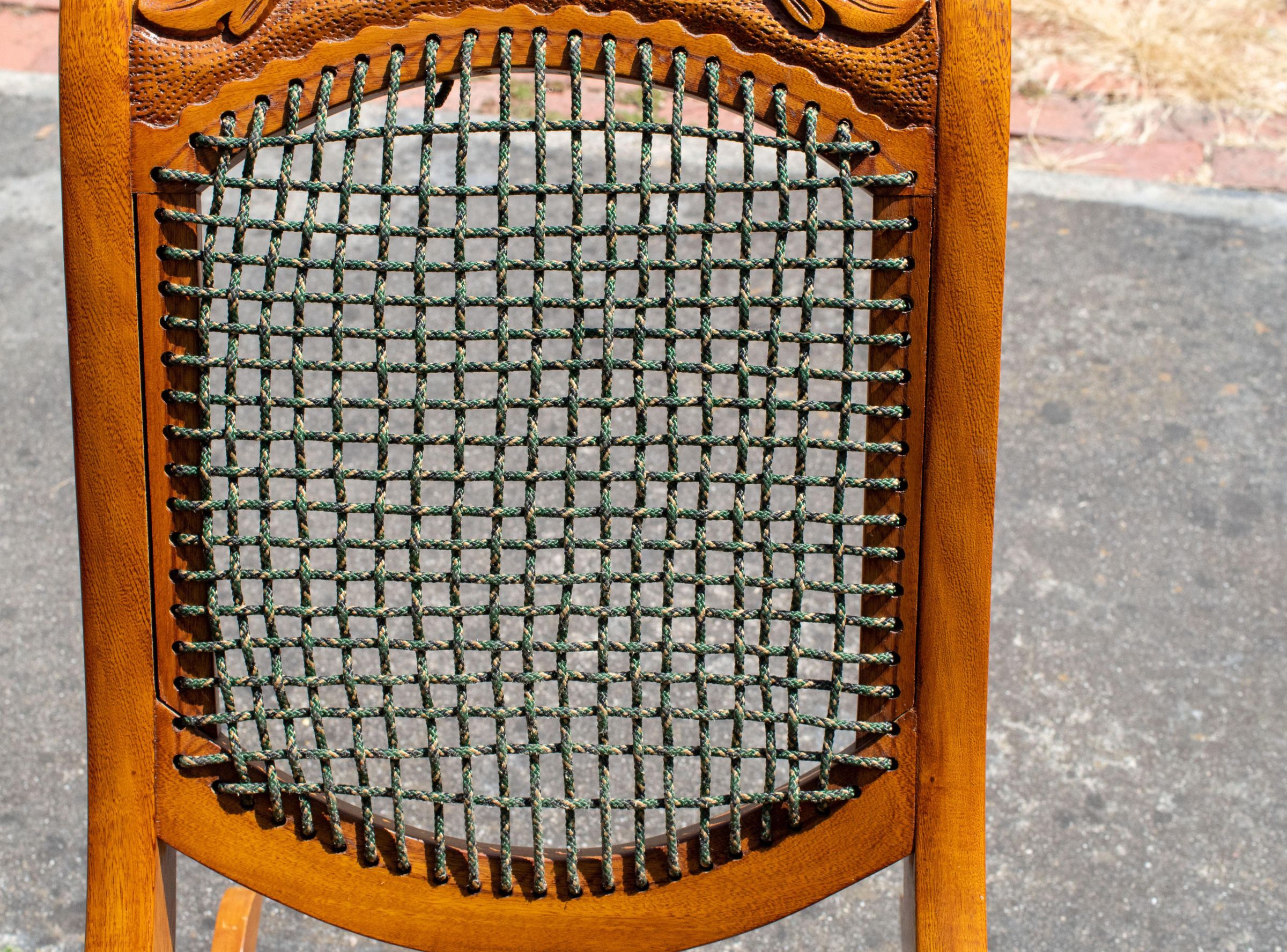 Rocking Chair Fix With Utility Rope