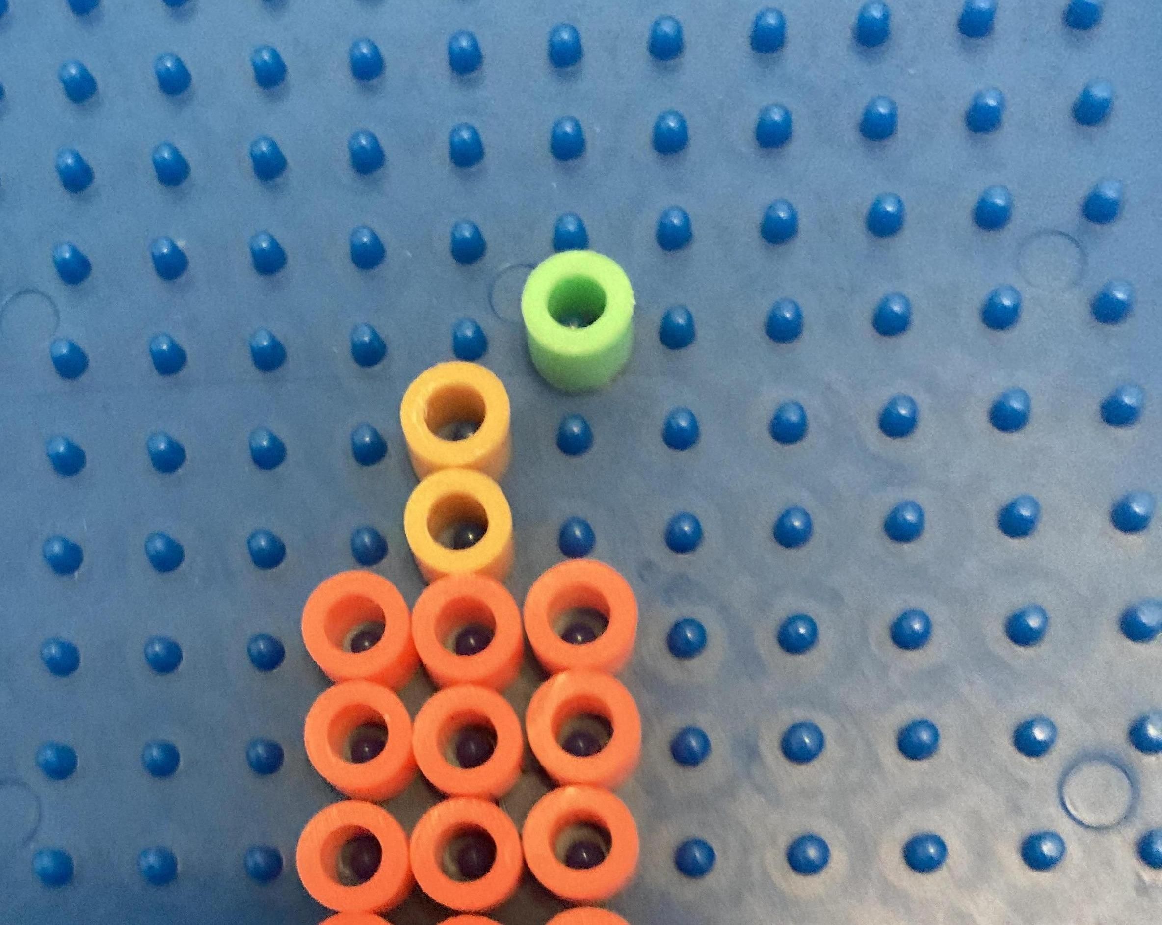 Easy Mini Pumpkin Bead Art