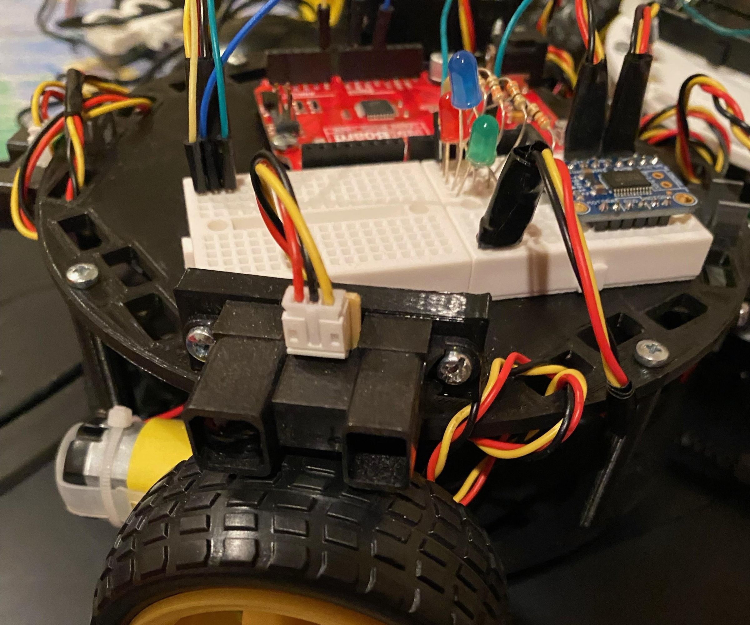 Lily∞Bot with Arduino Uno: Obstacle Avoidance Using 4 Infrared Distance Sensors