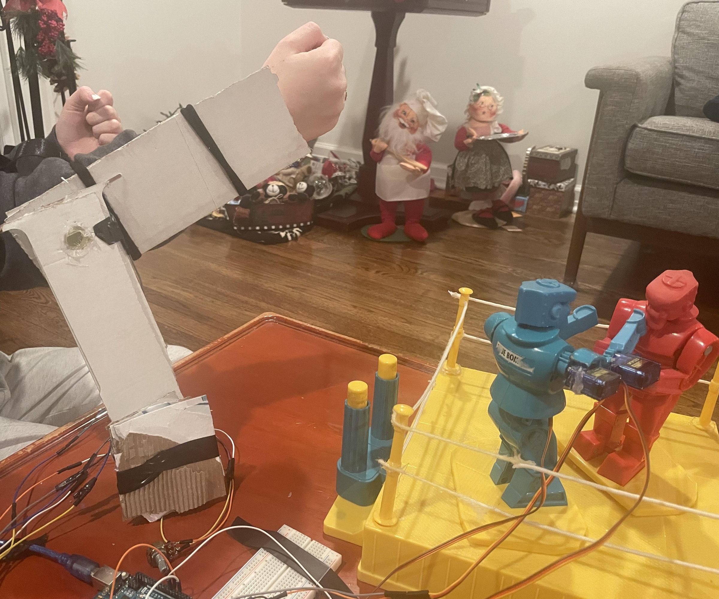 Rock 'Em Sock 'Em Revamped: Motion-Controlled Servo Bots