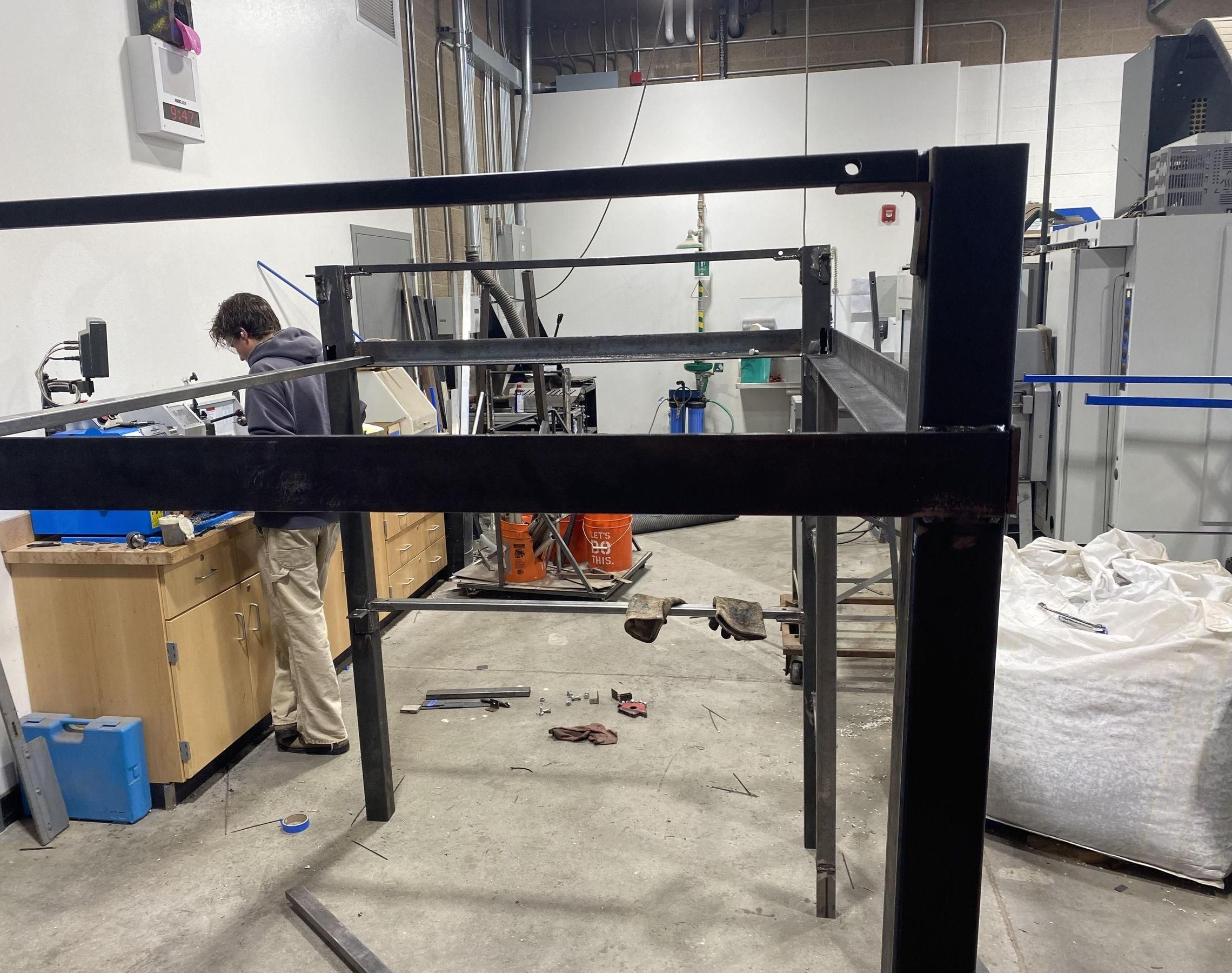 Crafting a Modular Steel Loft Bed With a Desk Underneath